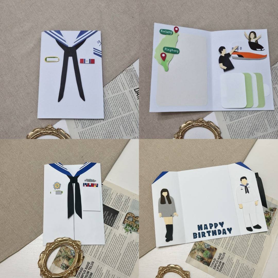 【預購】客製化制服卡片|海軍水手服款2