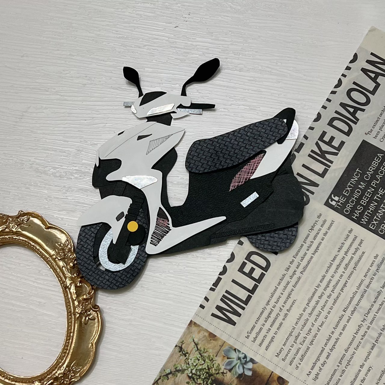 【預購】客製化紙雕裝飾|機車擋車款8