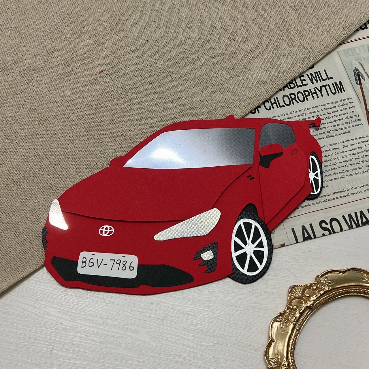 【預購】客製化紙雕裝飾|汽車款7