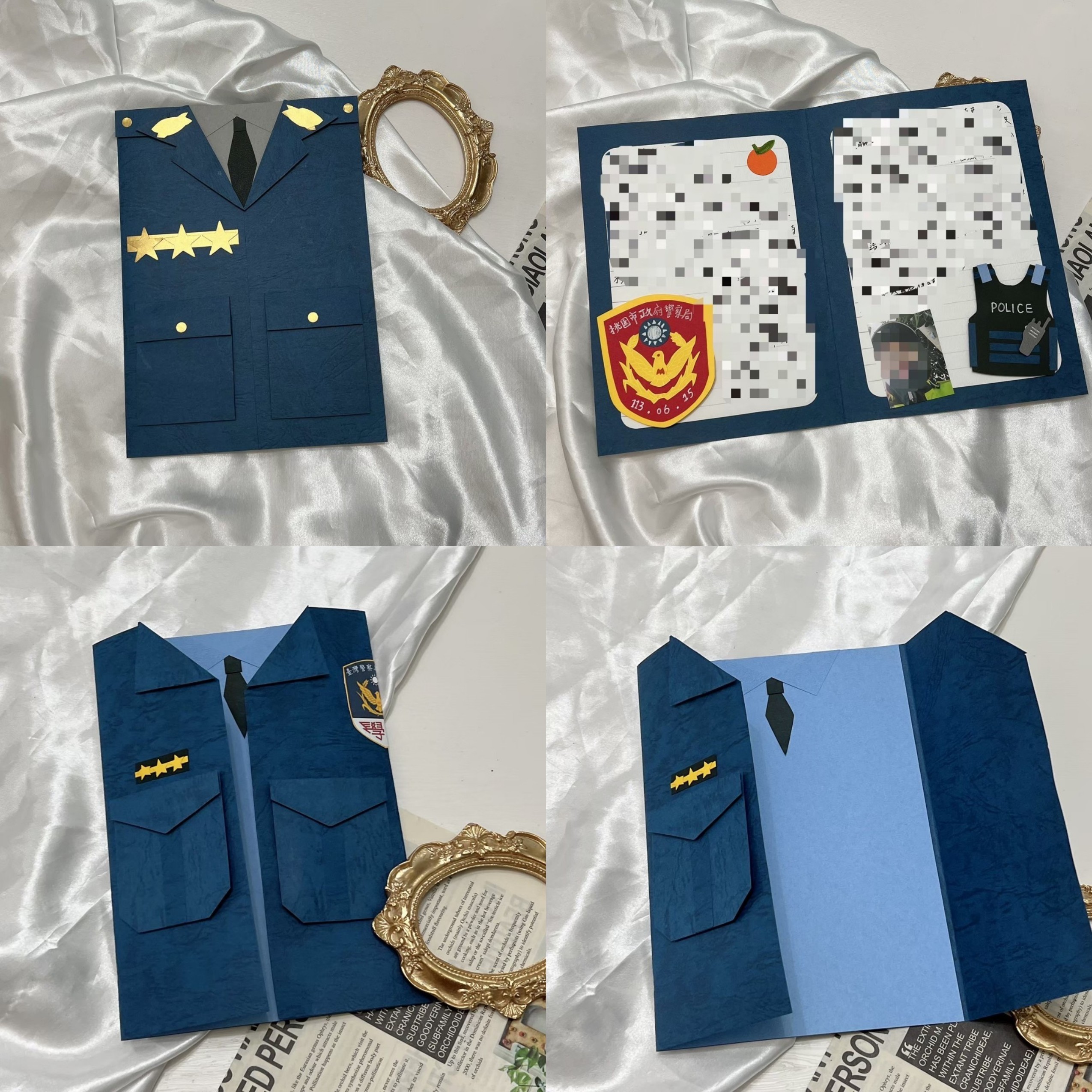 【預購】客製化制服卡片|警察款8