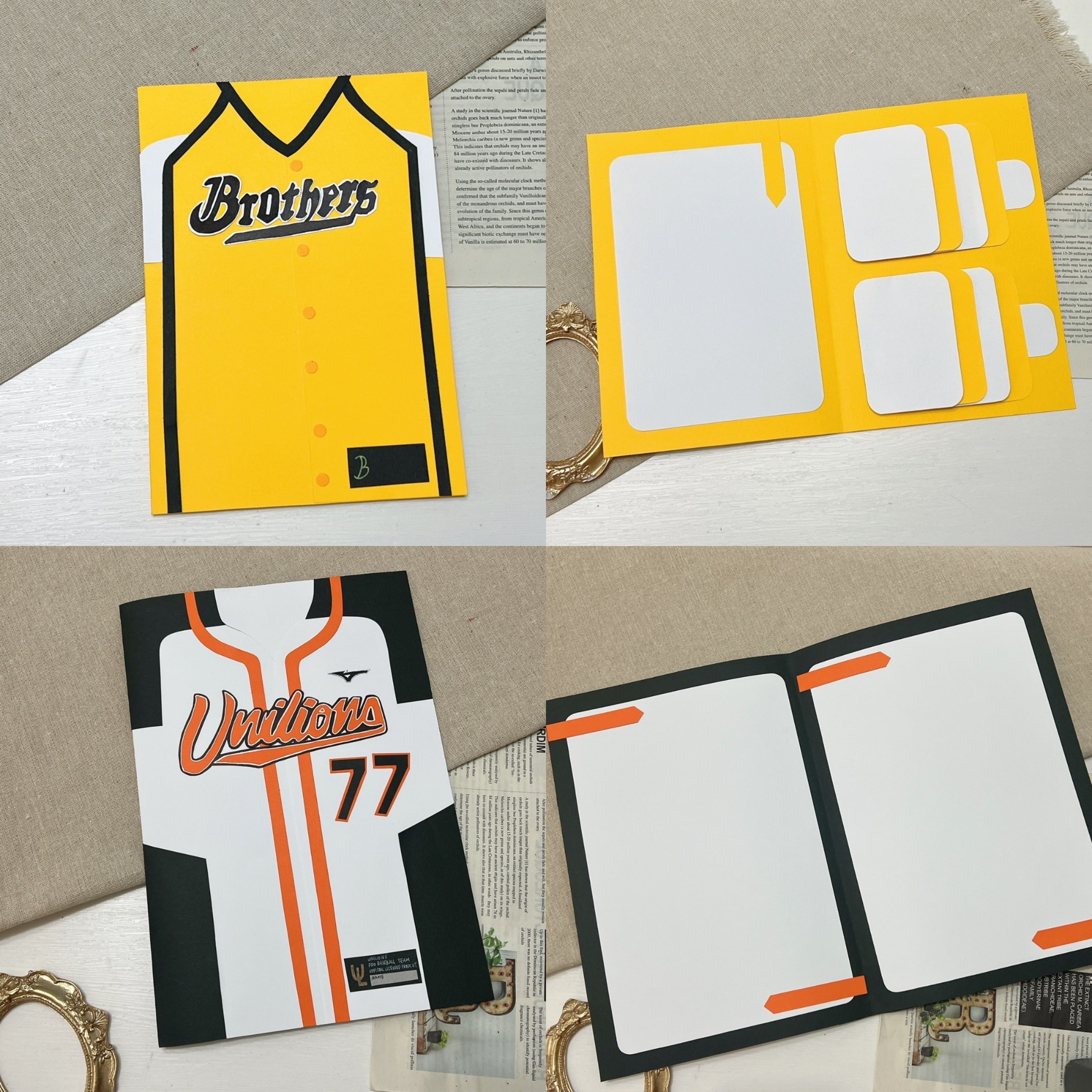 【預購】客製化制服卡片|棒球球衣款4