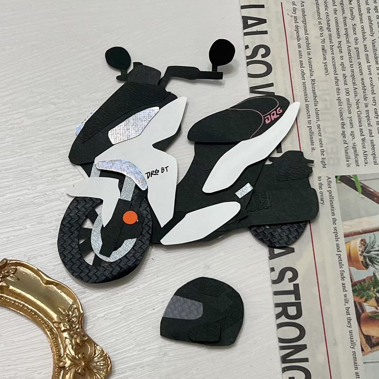 【預購】客製化紙雕裝飾|機車擋車款9