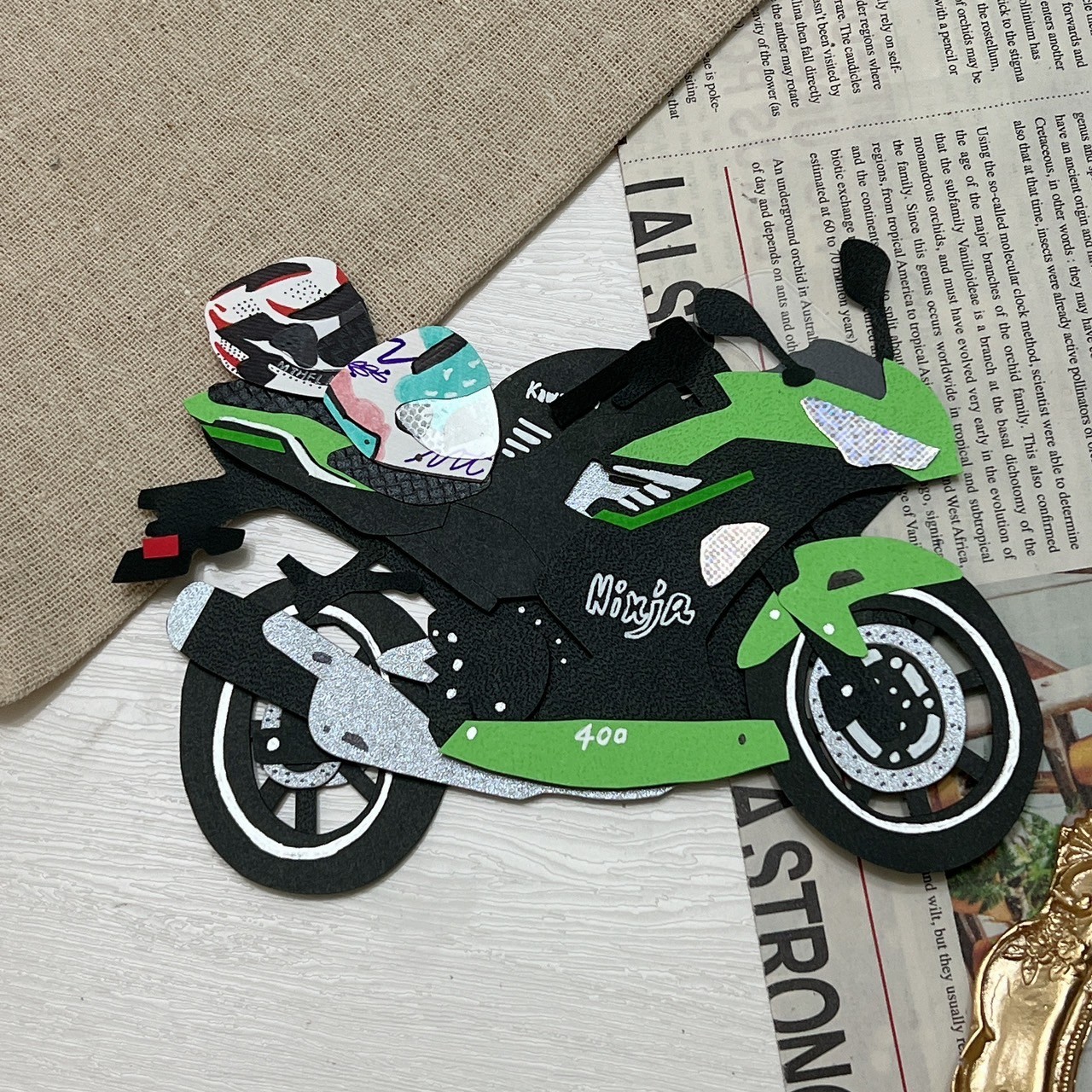 【預購】客製化紙雕裝飾|機車擋車款11