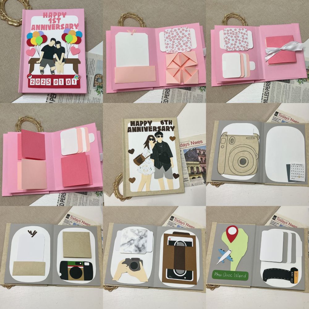 【預購】客製化扣環手工書|人像似顏繪8