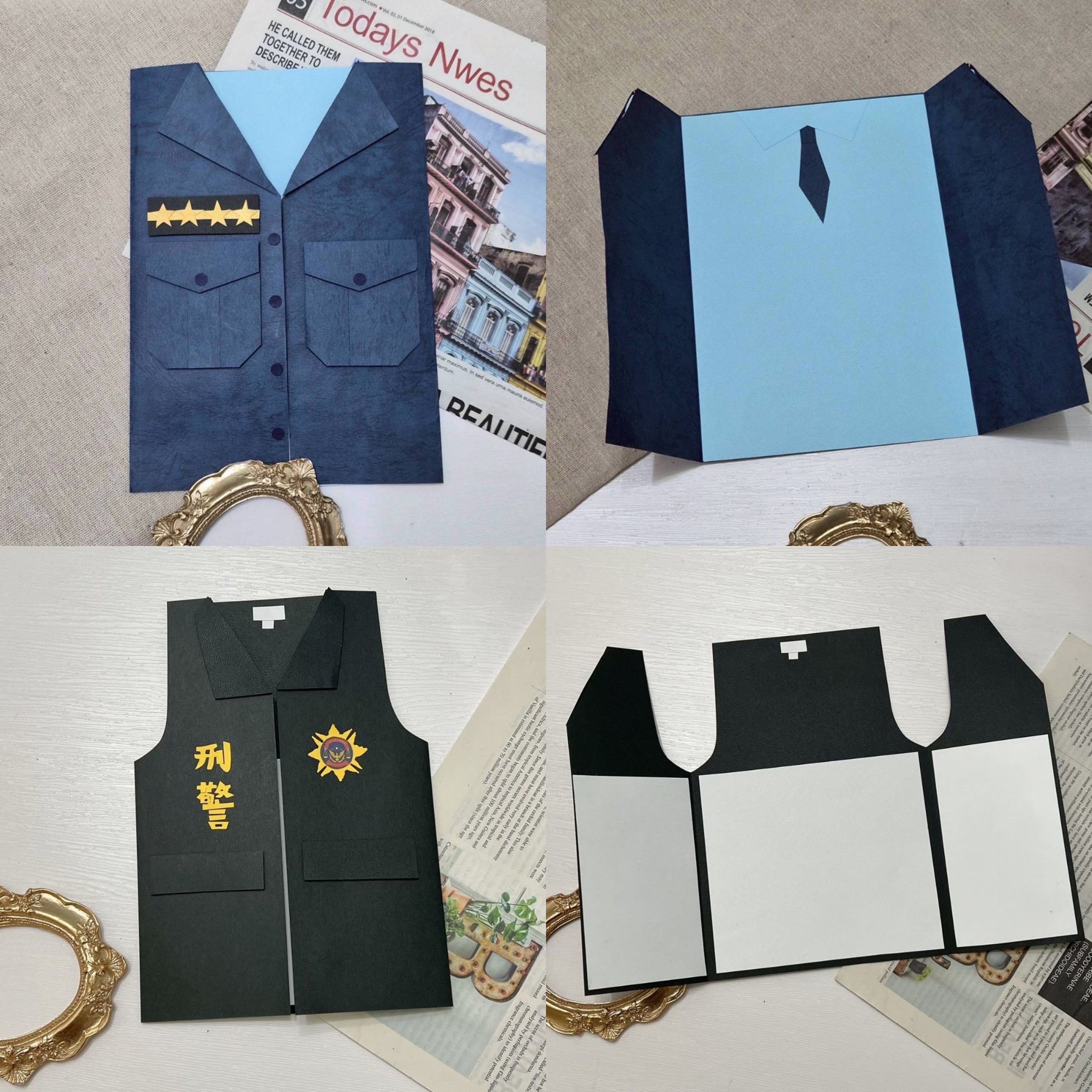 【預購】客製化制服卡片|警察款7