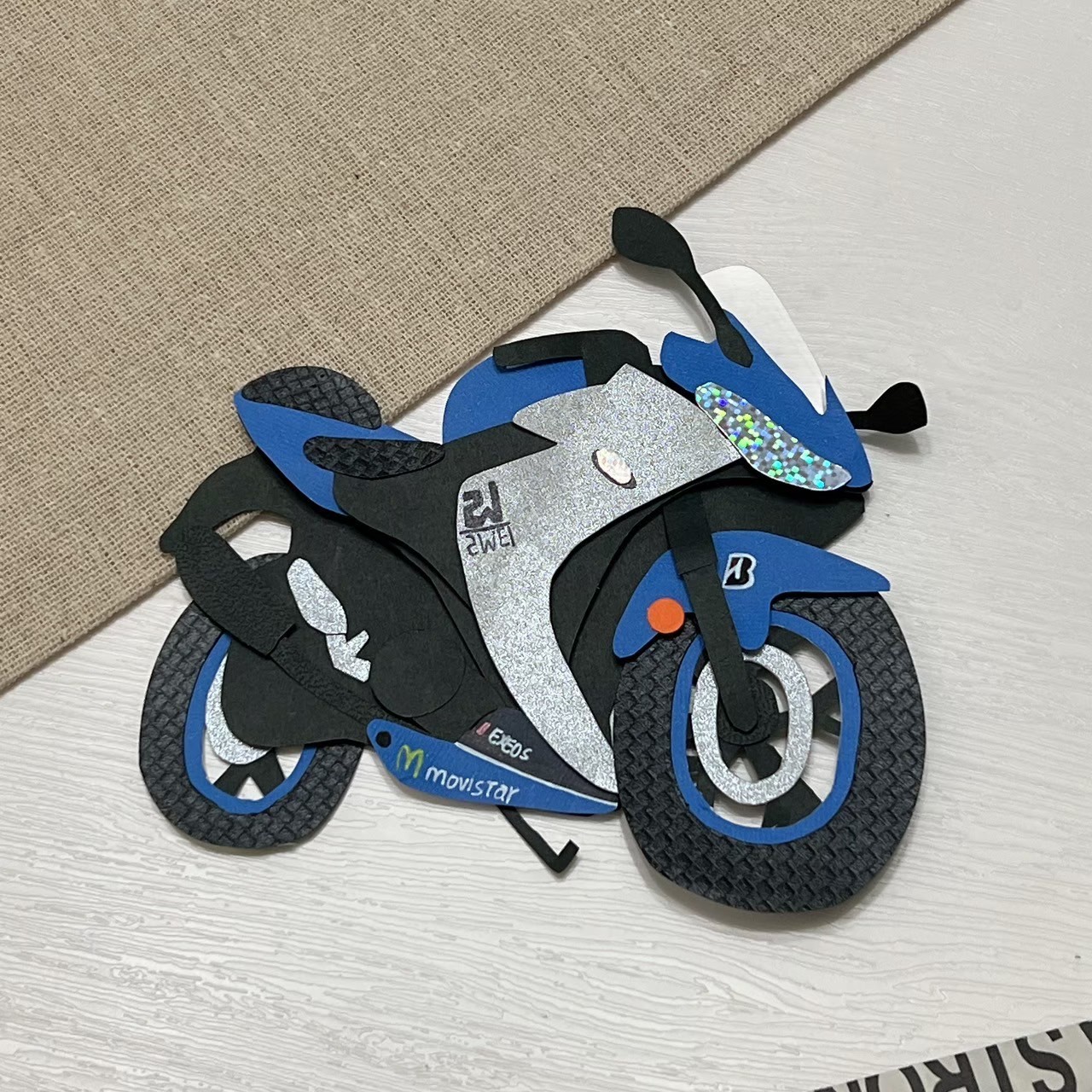 【預購】客製化紙雕裝飾|機車擋車款5