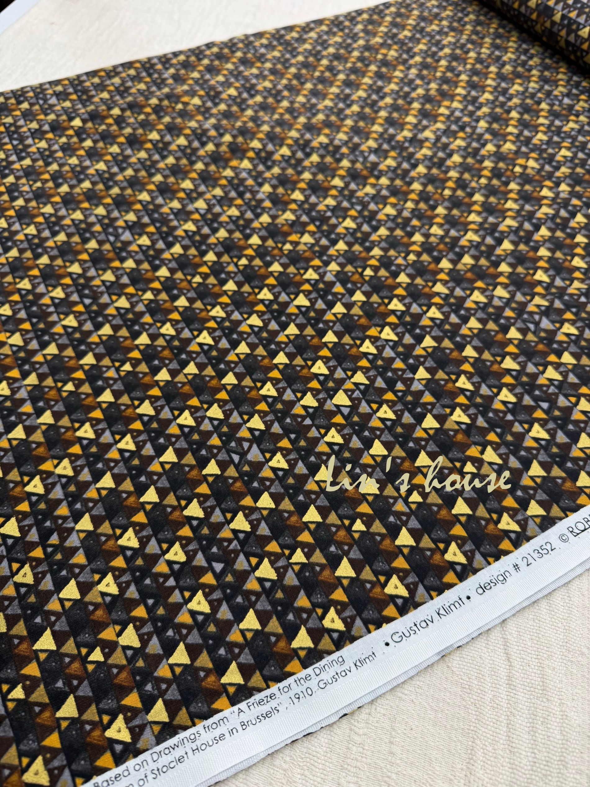 靈感之布|Klimt Collection 幾何金箔設計布6