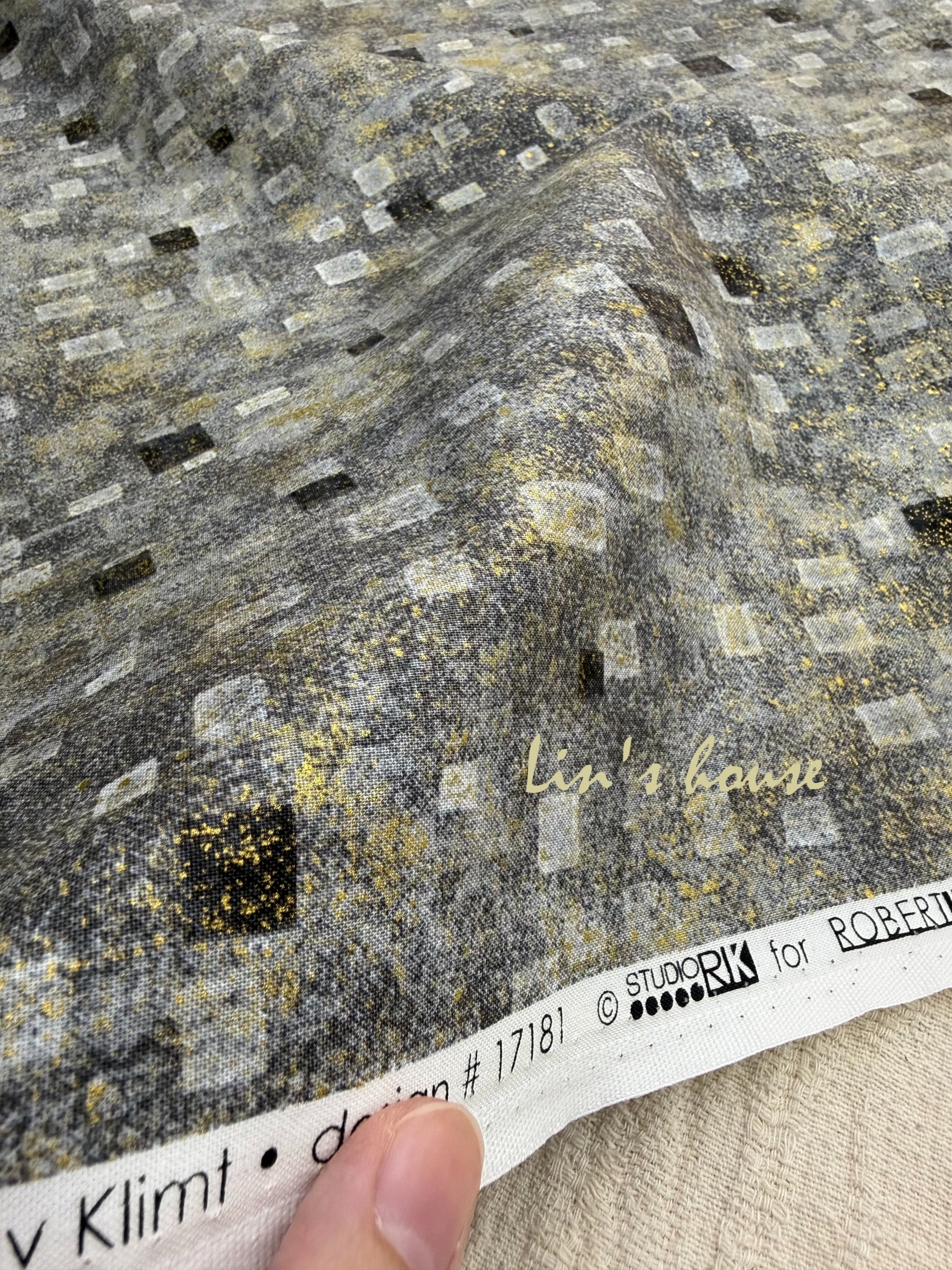 靈感之布|Klimt Collection 幾何金箔設計布3