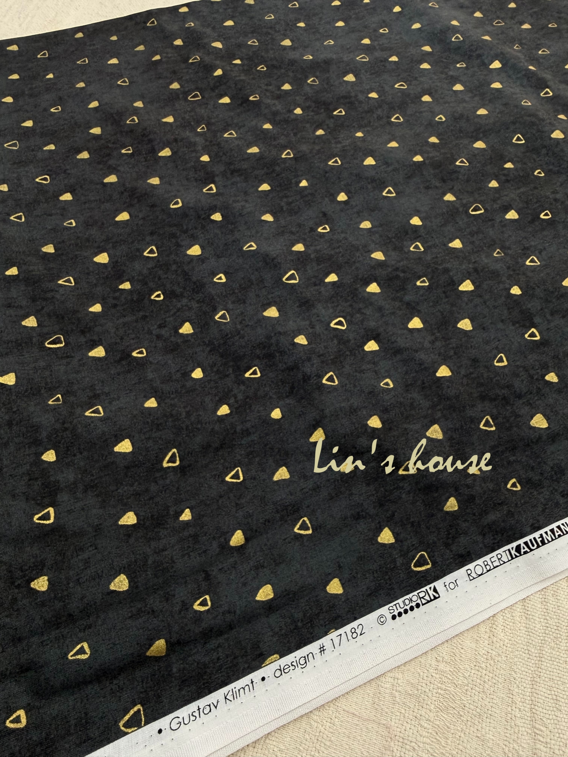 靈感之布|Klimt Collection 幾何金箔設計布8