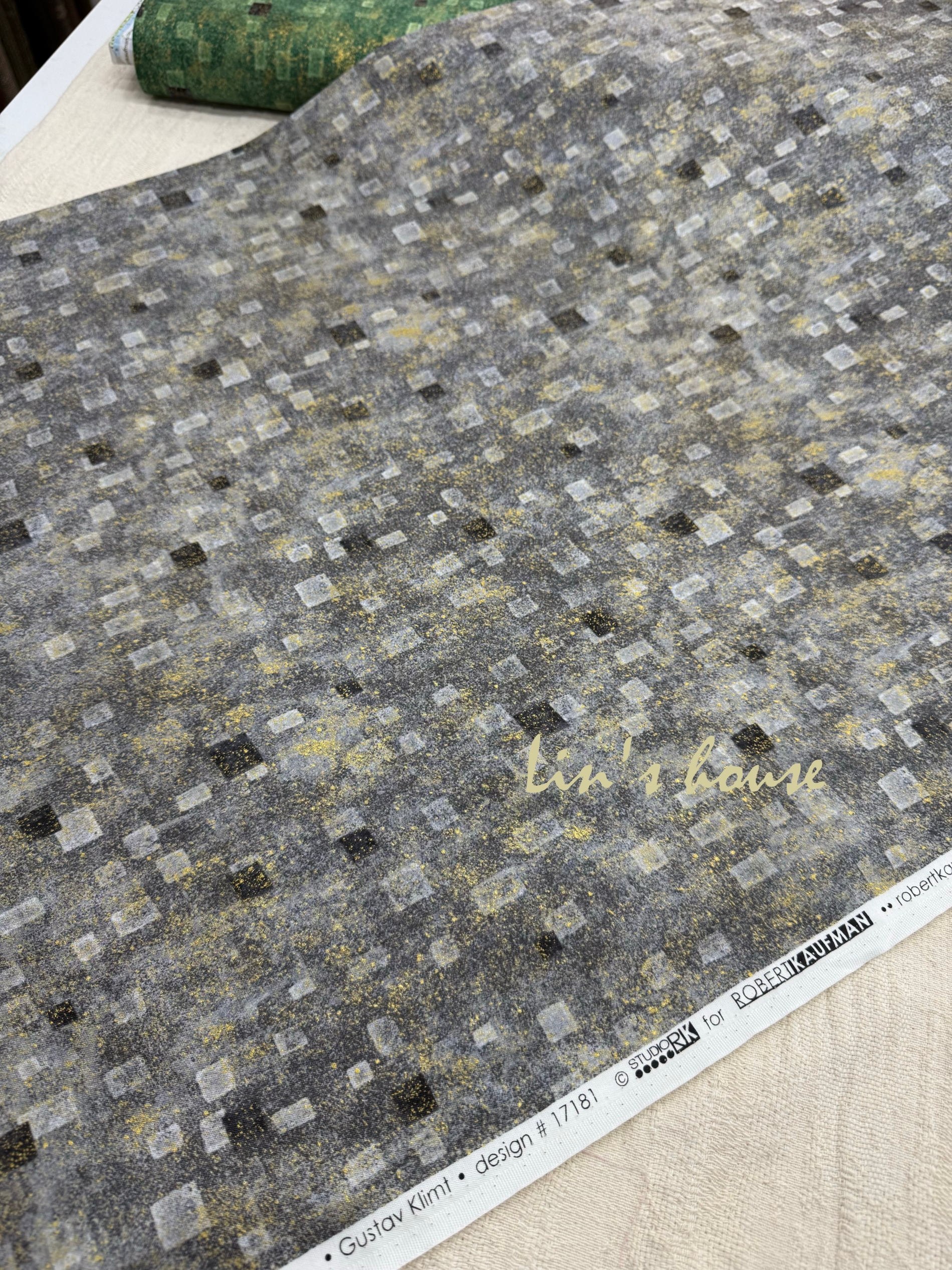 靈感之布|Klimt Collection 幾何金箔設計布2