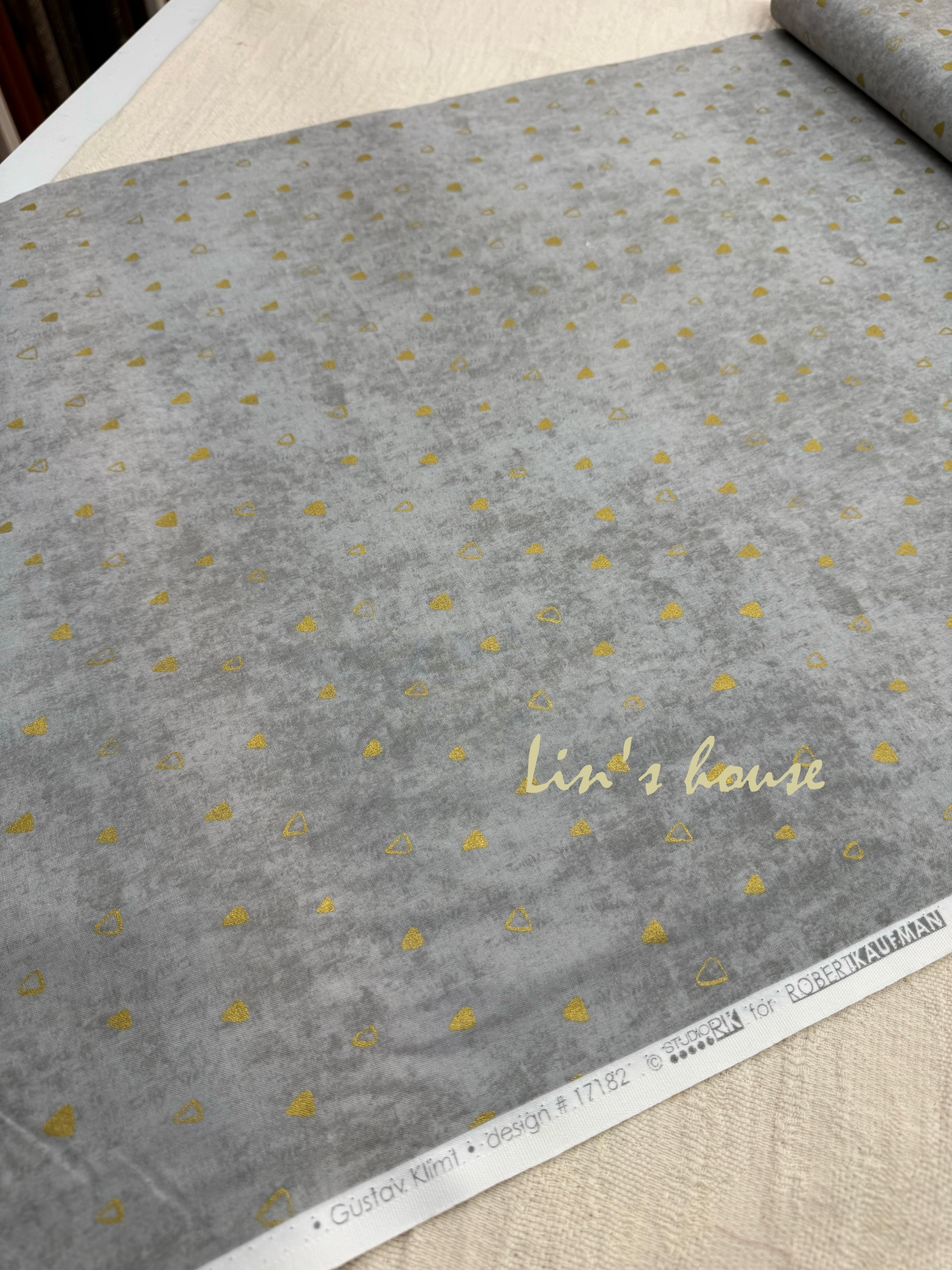 靈感之布|Klimt Collection 幾何金箔設計布10
