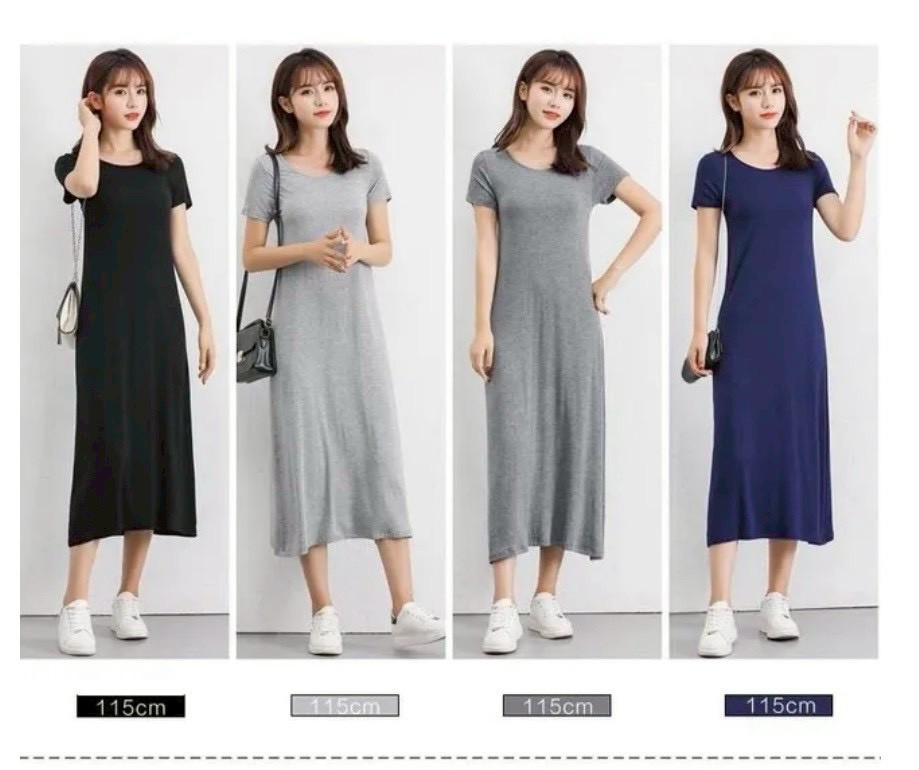 『買一送一』極舒服莫代爾居家服睡衣寬鬆短袖連身裙(常規/中長/加長)8