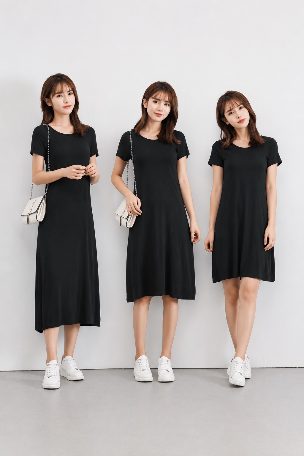 『買一送一』極舒服莫代爾居家服睡衣寬鬆短袖連身裙(常規/中長/加長)1
