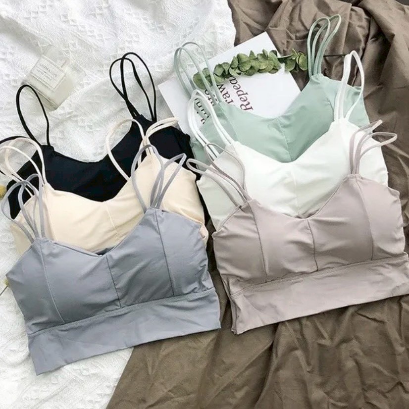 『買一送一』【冰絲涼感】冰絲厚墊美背胸墊背心5