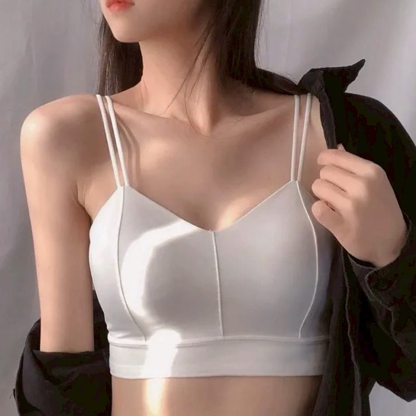 『買一送一』【冰絲涼感】冰絲厚墊美背胸墊背心3