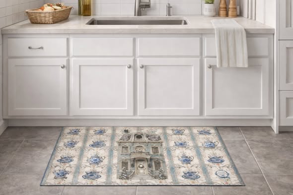 18世紀貴族花園超吸水軟墊/地墊 (短款)2