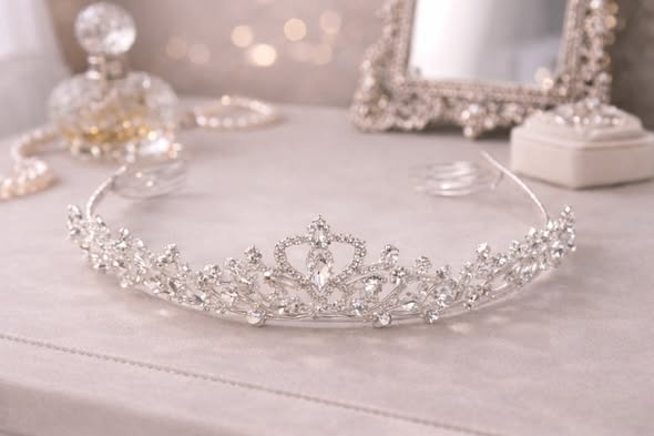 銀色鑽石皇冠髮箍2