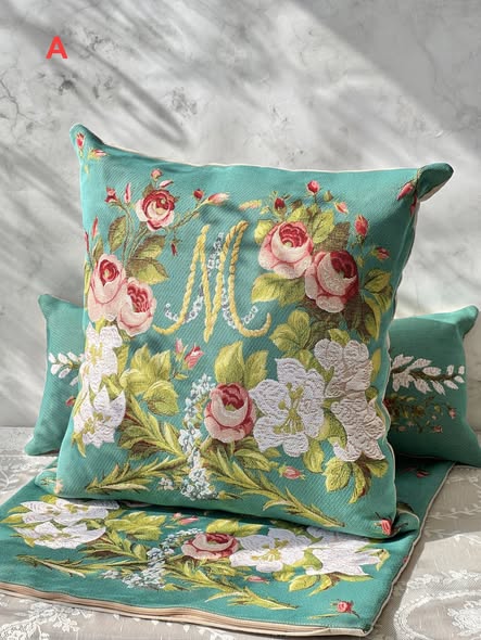 歐洲ADL刺繡抱枕套4