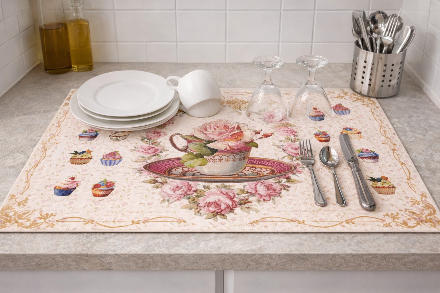 18世紀貴族花園超吸水軟墊/地墊 (短款)5