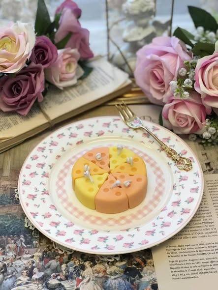 可愛造型乳酪香氛小蠟燭