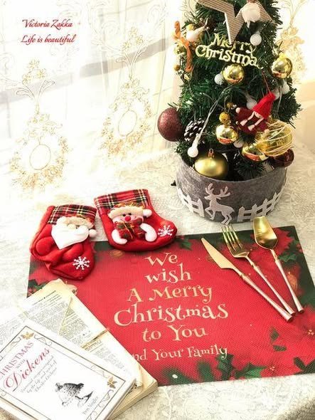 聖誕風印花餐墊/桌墊