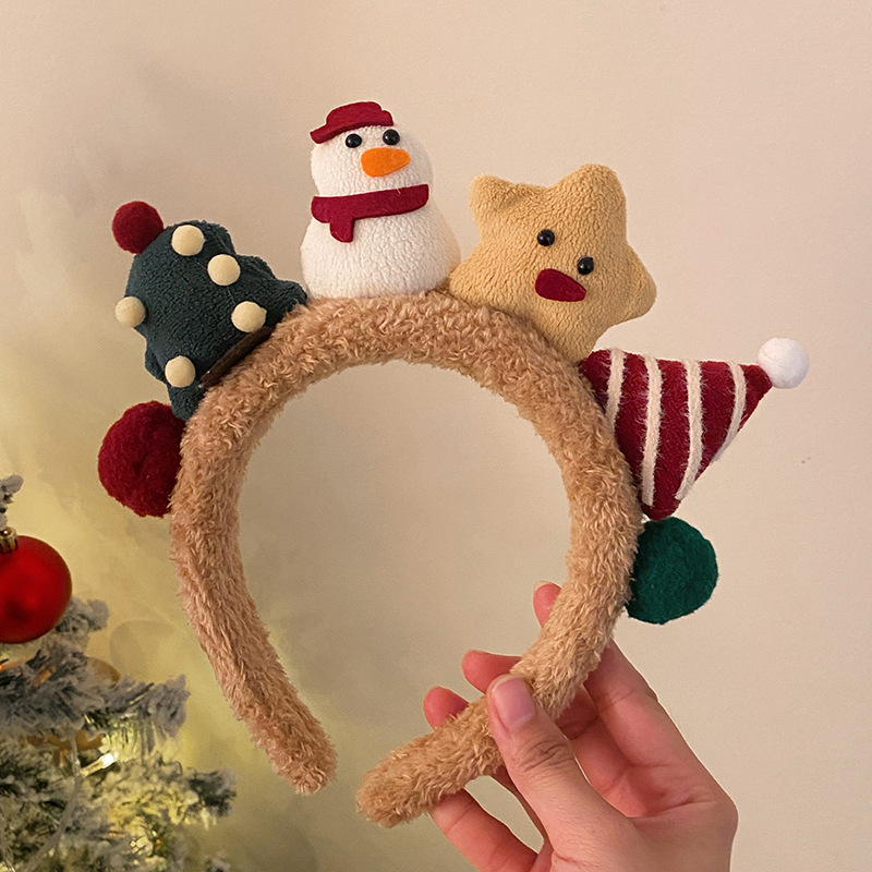毛絨聖誕立體髮箍