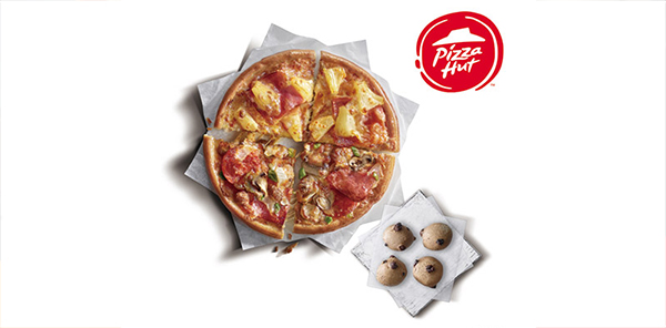 必勝客六吋個人比薩夏威夷+總匯【雙拼】+QQ球好禮即享券(此商品為團購商品，如需下單請洽客服)