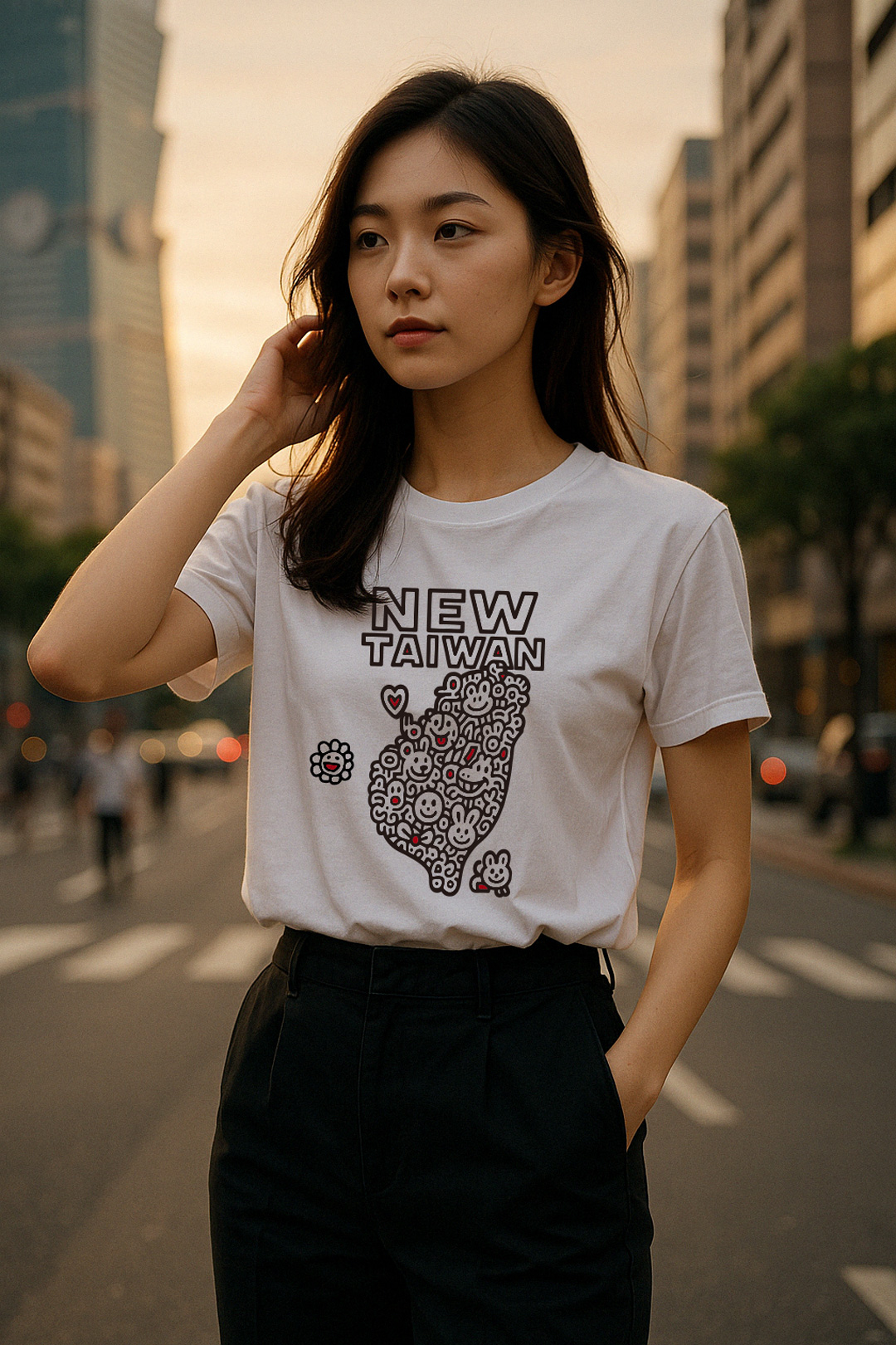 New Taiwan藝術塗鴉台灣T恤