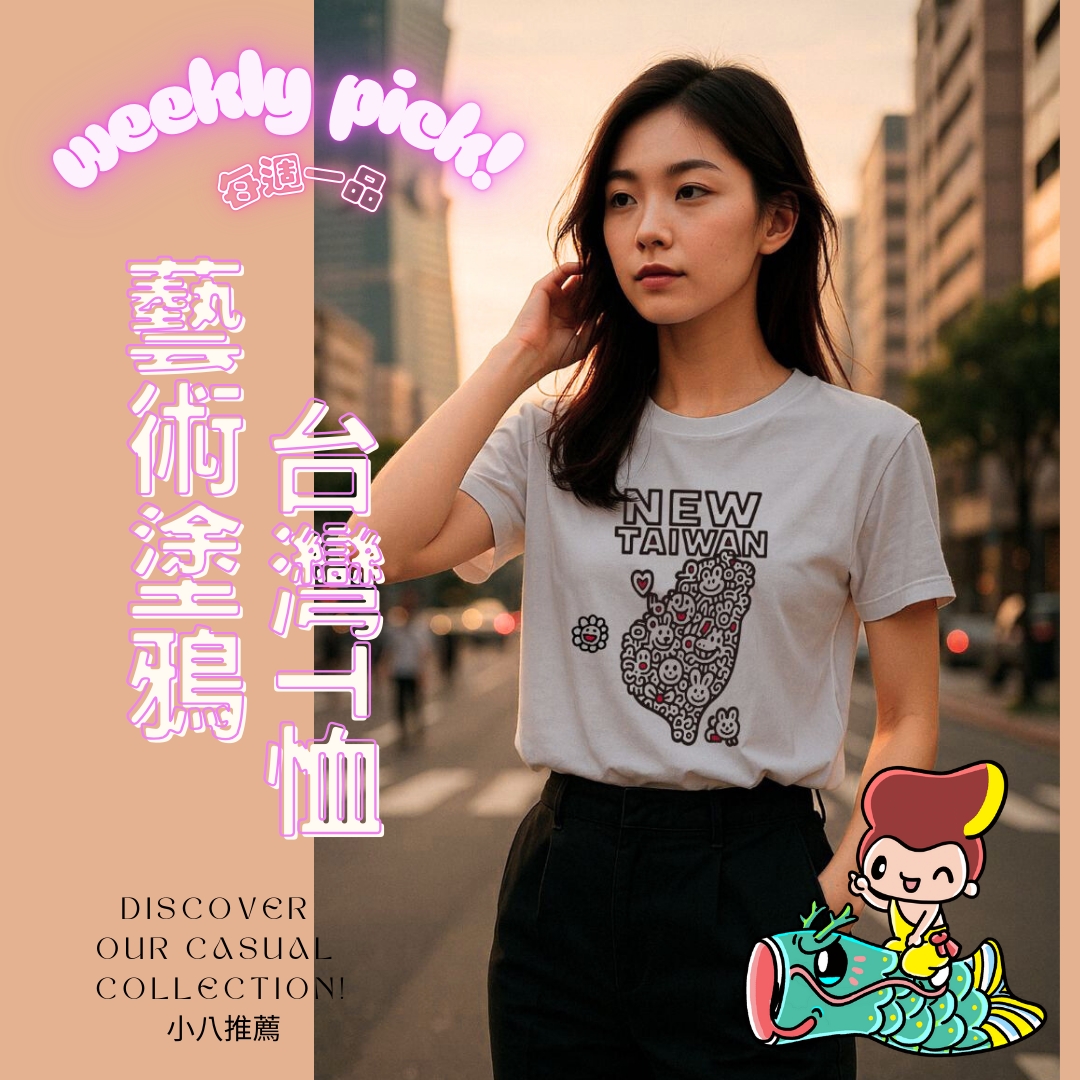 每週一品藝術塗鴉台灣_小八將T恤 每週一品藝術塗鴉台灣_小八將T恤
