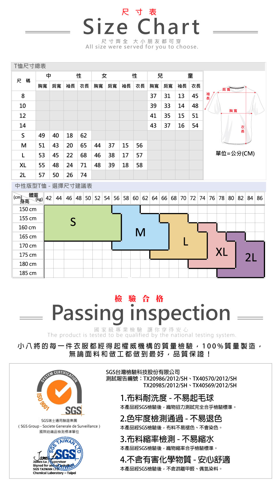 小八將尺寸表 小八將尺寸表