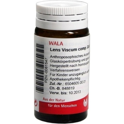 WALA白內障糖球LENS VISCUM comp.Globuli velati