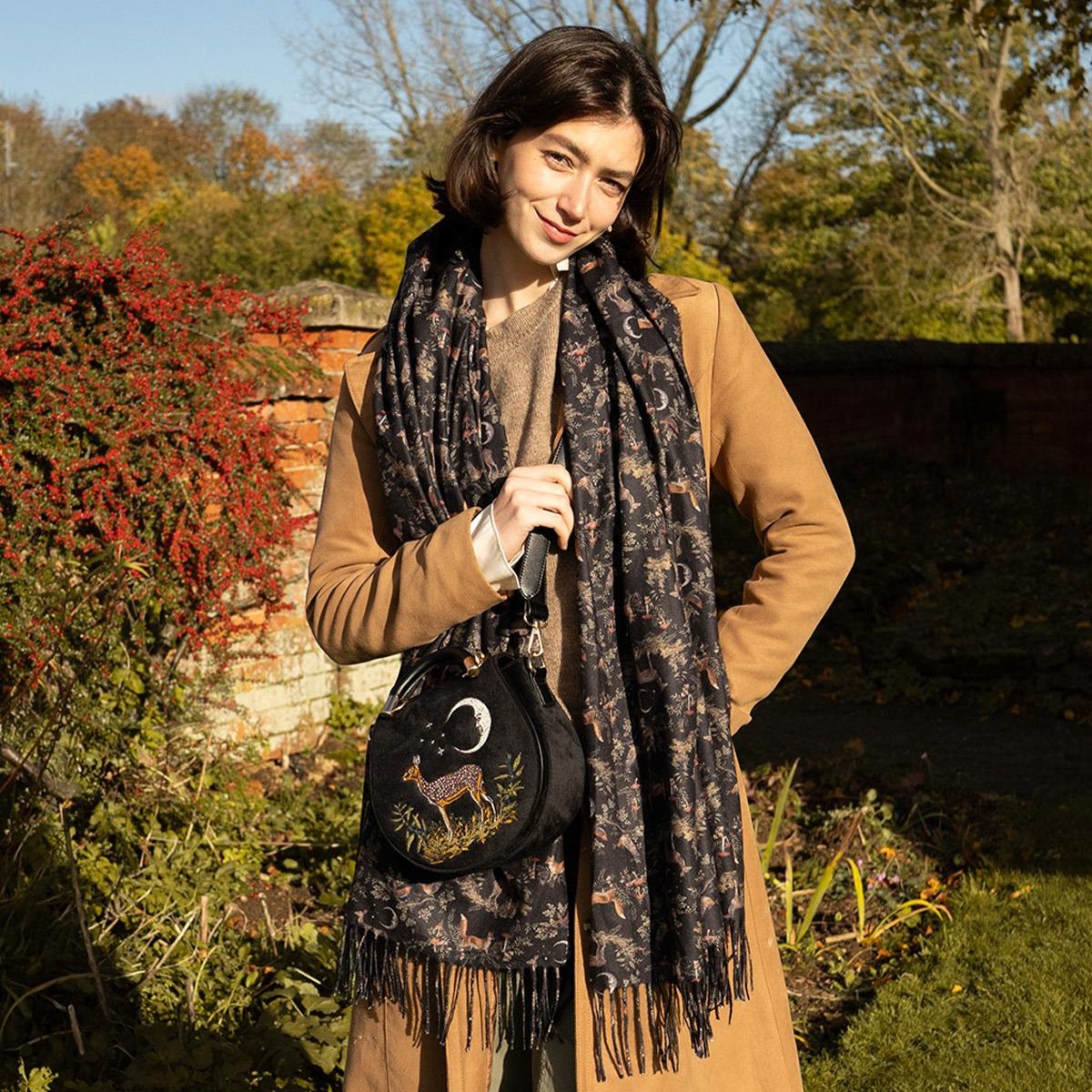 Fable England 森林之夜流蘇圍巾 Fable England 森林之夜流蘇圍巾