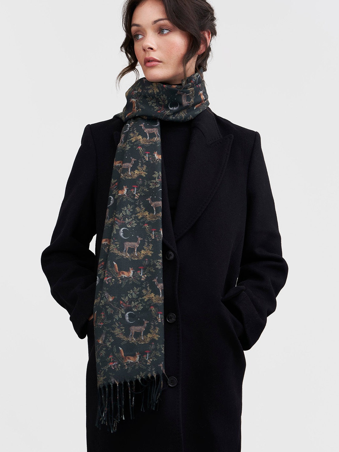Fable England 步入叢林流蘇圍巾