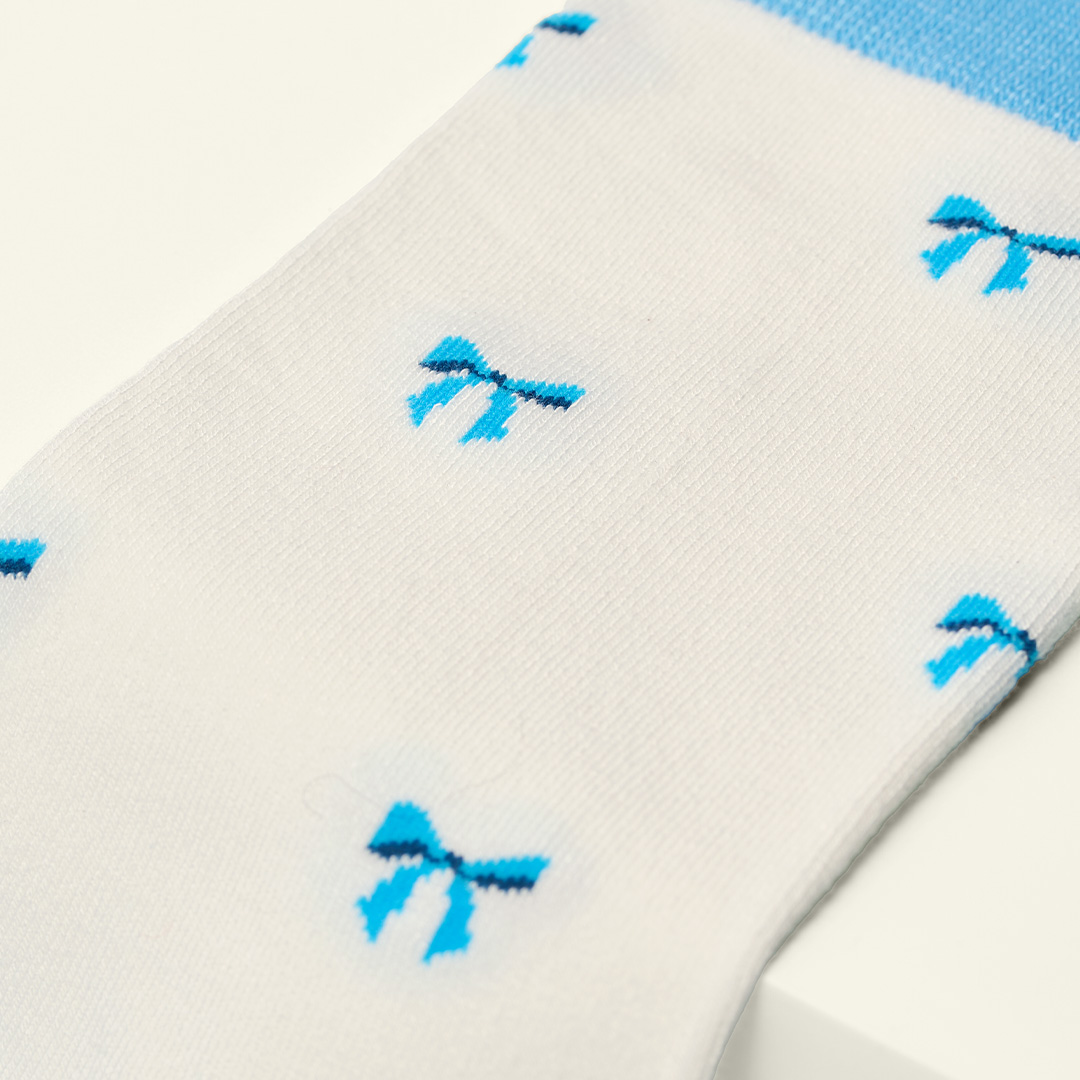 Kosi 蝴蝶結觸感襪