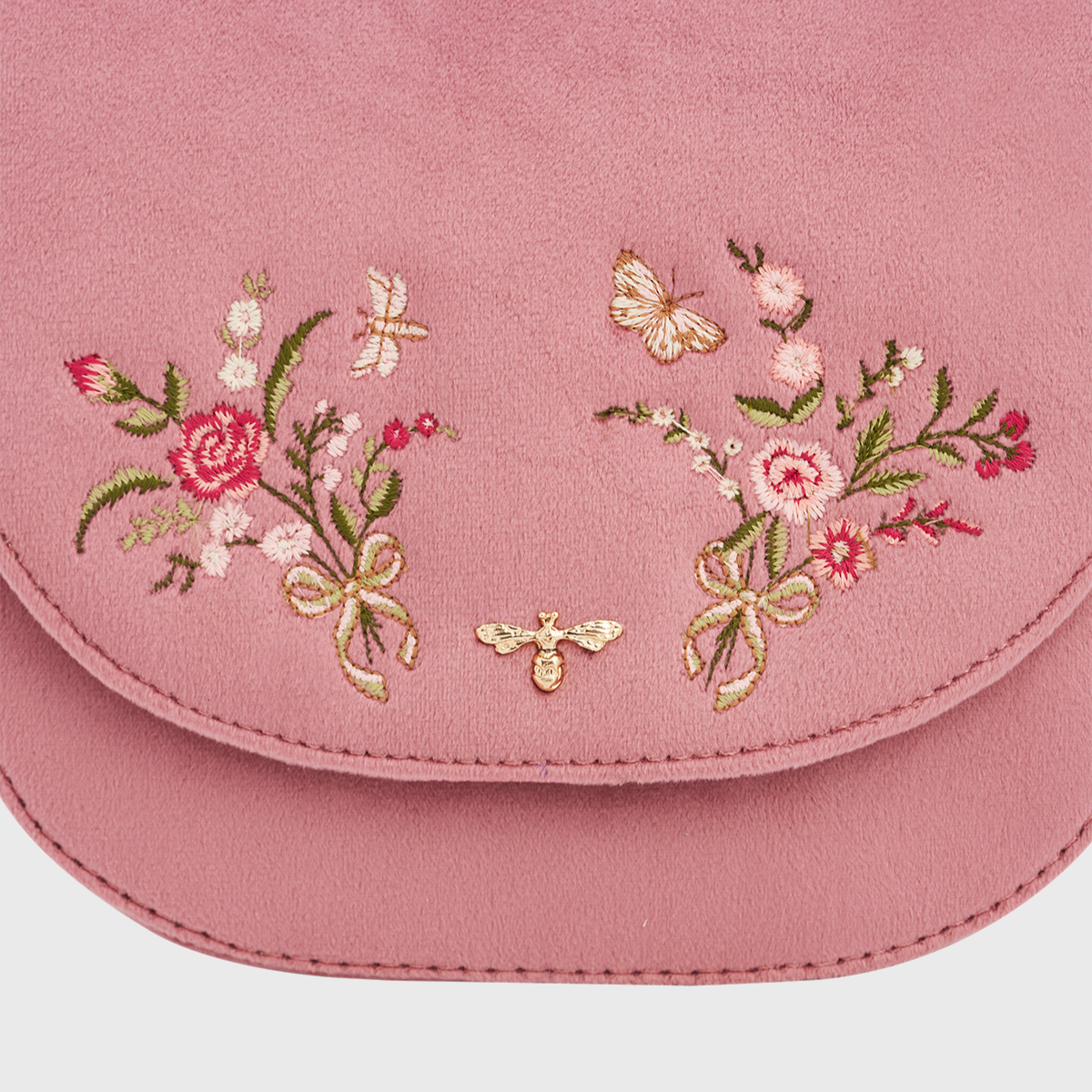 Fable England 花卉刺繡馬鞍包4