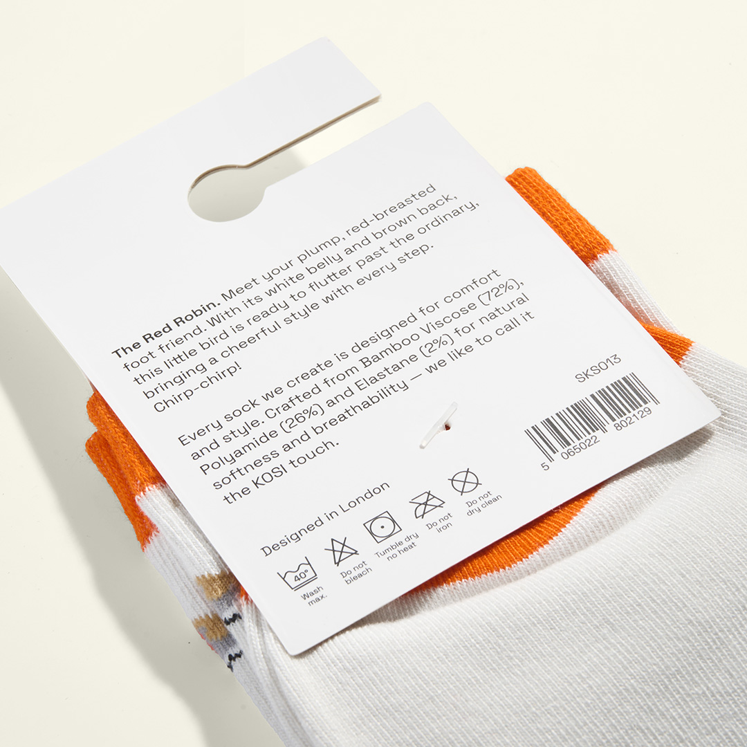 Kosi 知更鳥觸感襪3