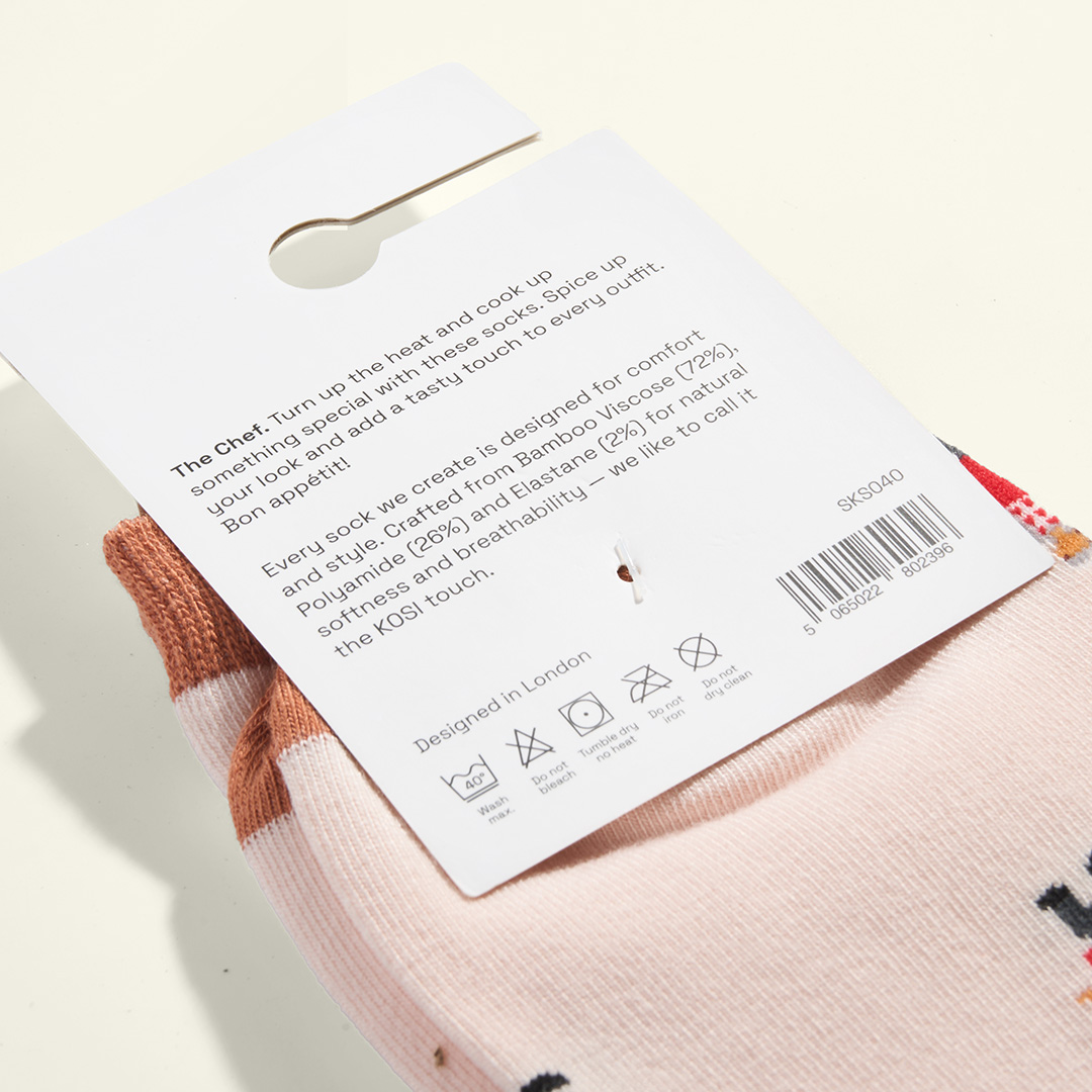 Kosi 廚師觸感襪3