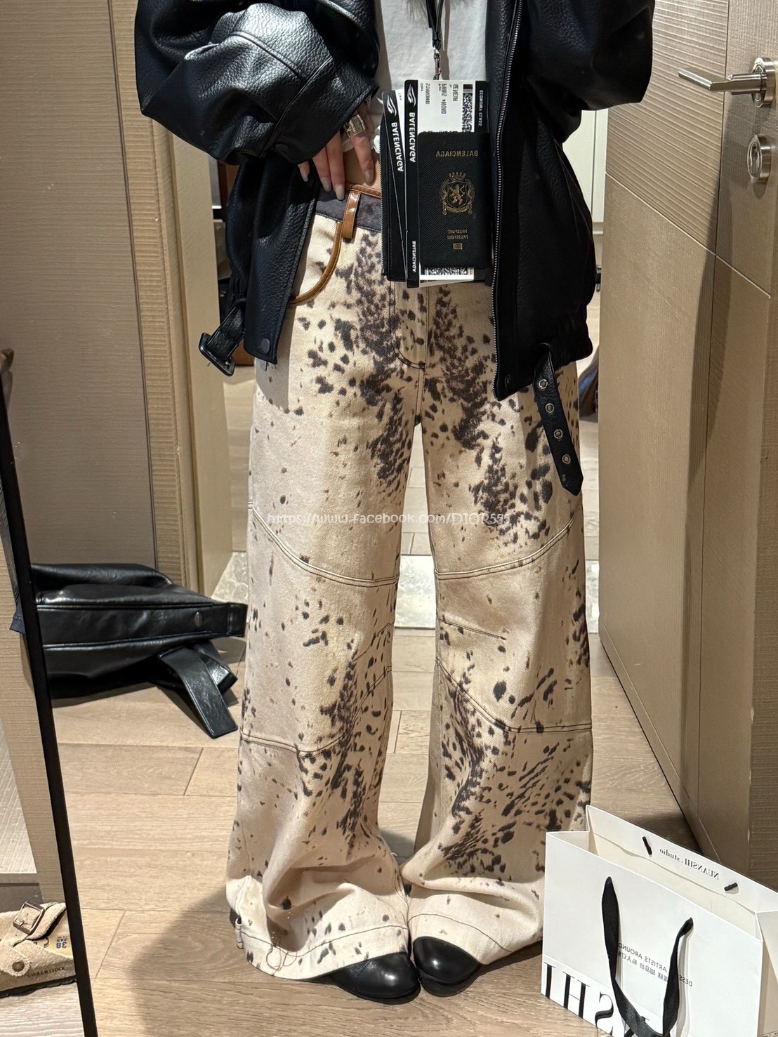 豹紋牛仔褲 豹紋牛仔褲