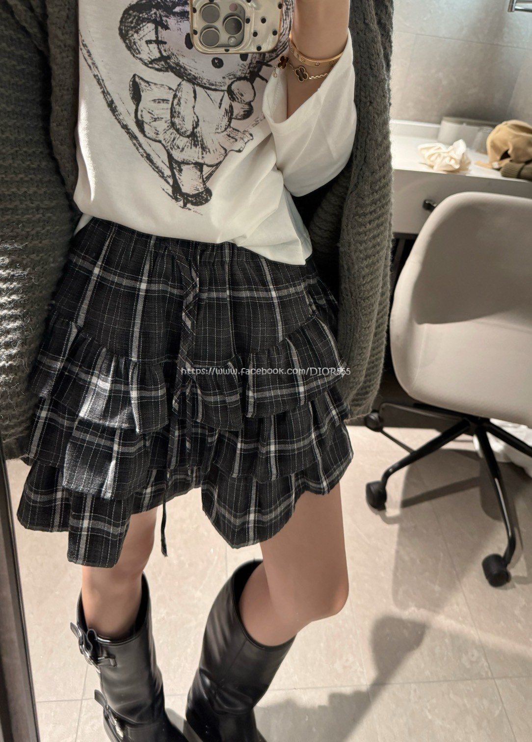 格紋蛋糕裙 格紋蛋糕裙