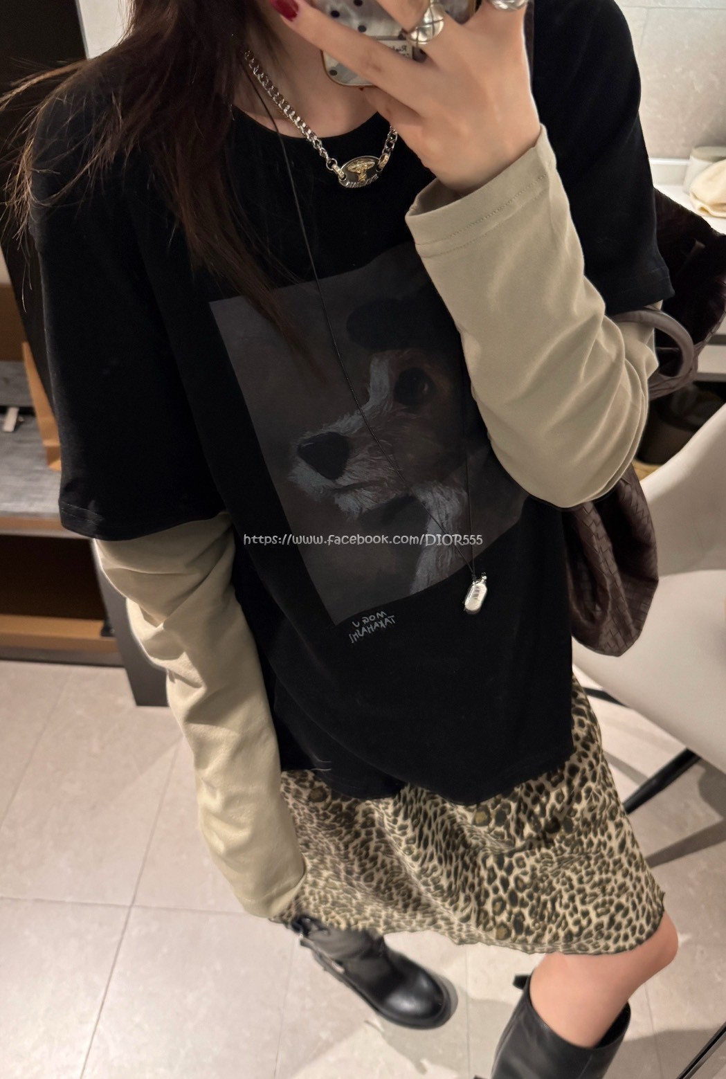 假兩件狗狗T 假兩件狗狗T