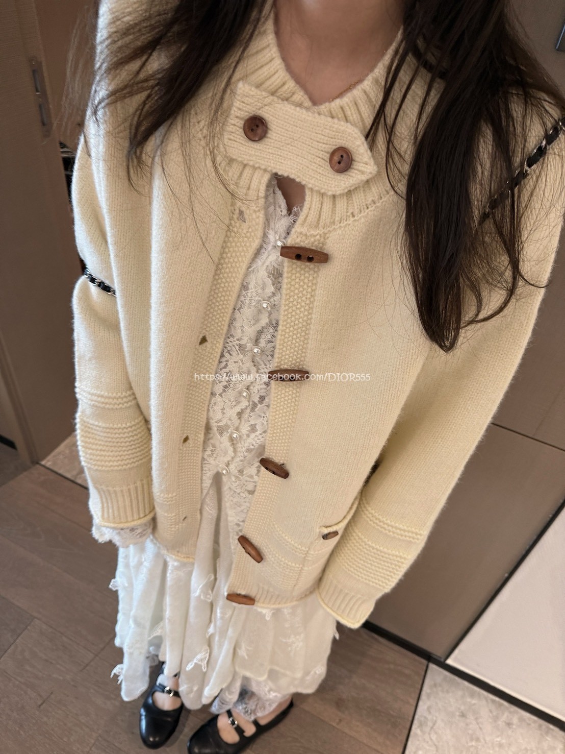 牛角扣針織外套 牛角扣針織外套