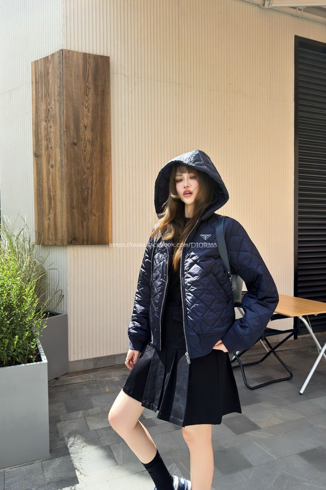 Prada菱格連帽羽絨外套 Prada菱格連帽羽絨外套