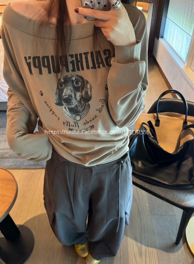 狗狗斜肩上衣 狗狗斜肩上衣