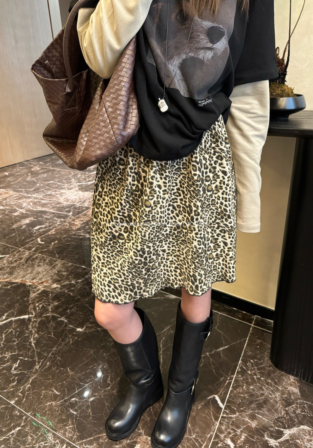 豹紋短裙 豹紋短裙