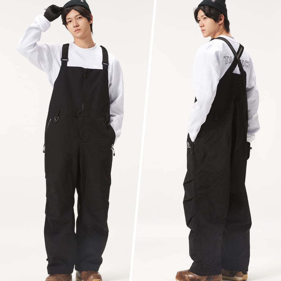 Taotech|3L 寬鬆硬殼背帶褲9