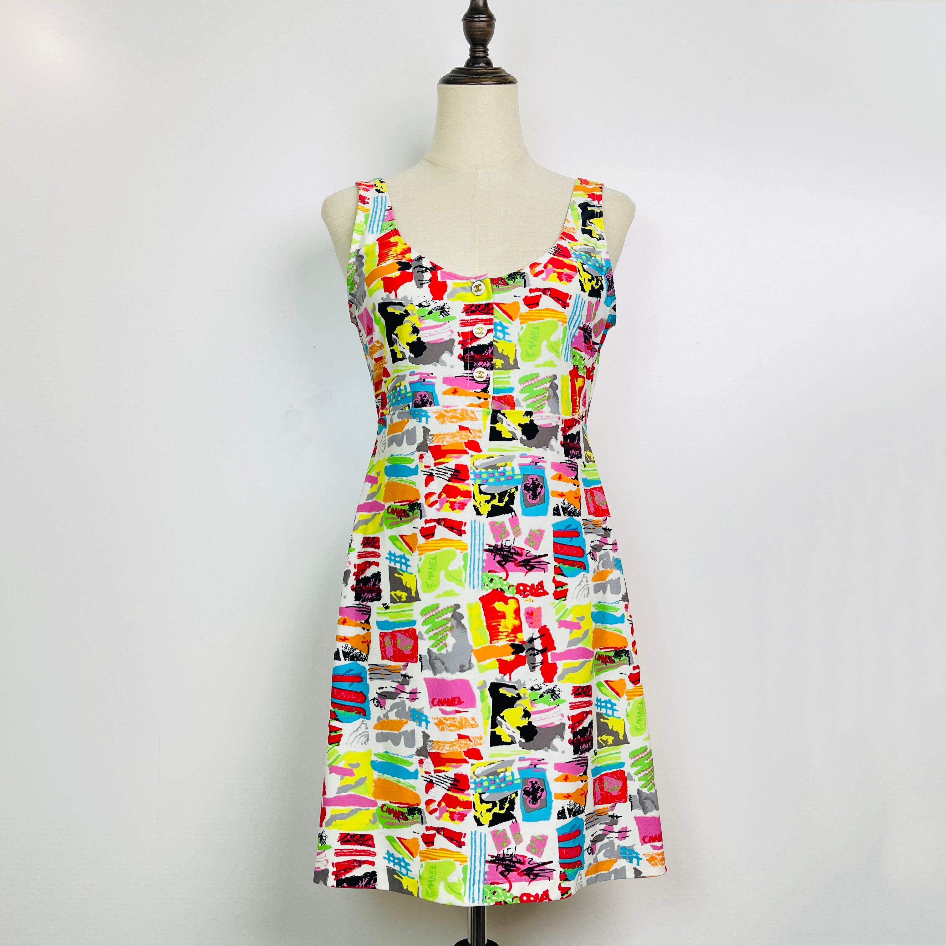 Chanel hot sale rainbow dress