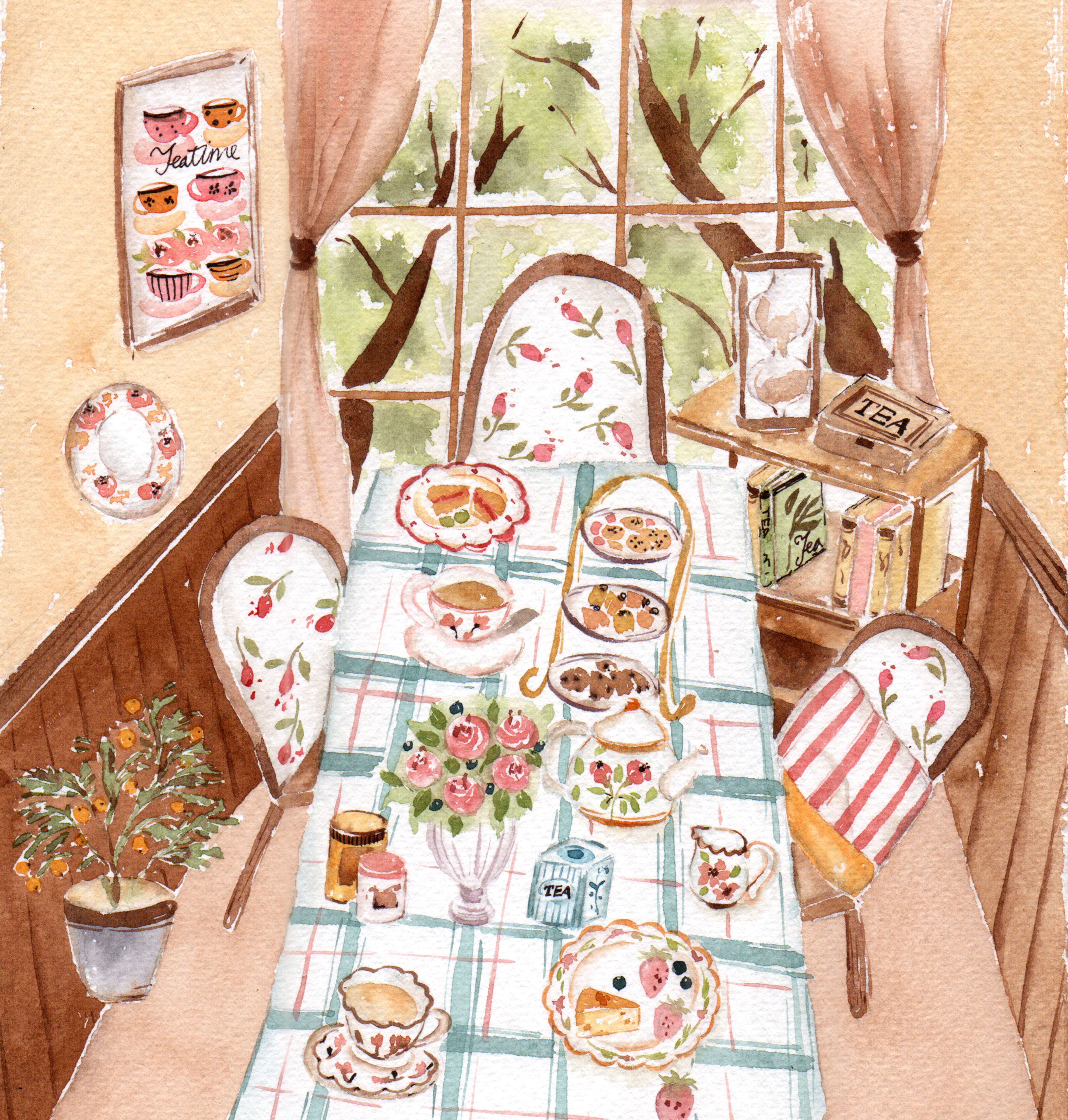 愛麗絲的茶會門簾|Ariselin Design 其他周邊|3