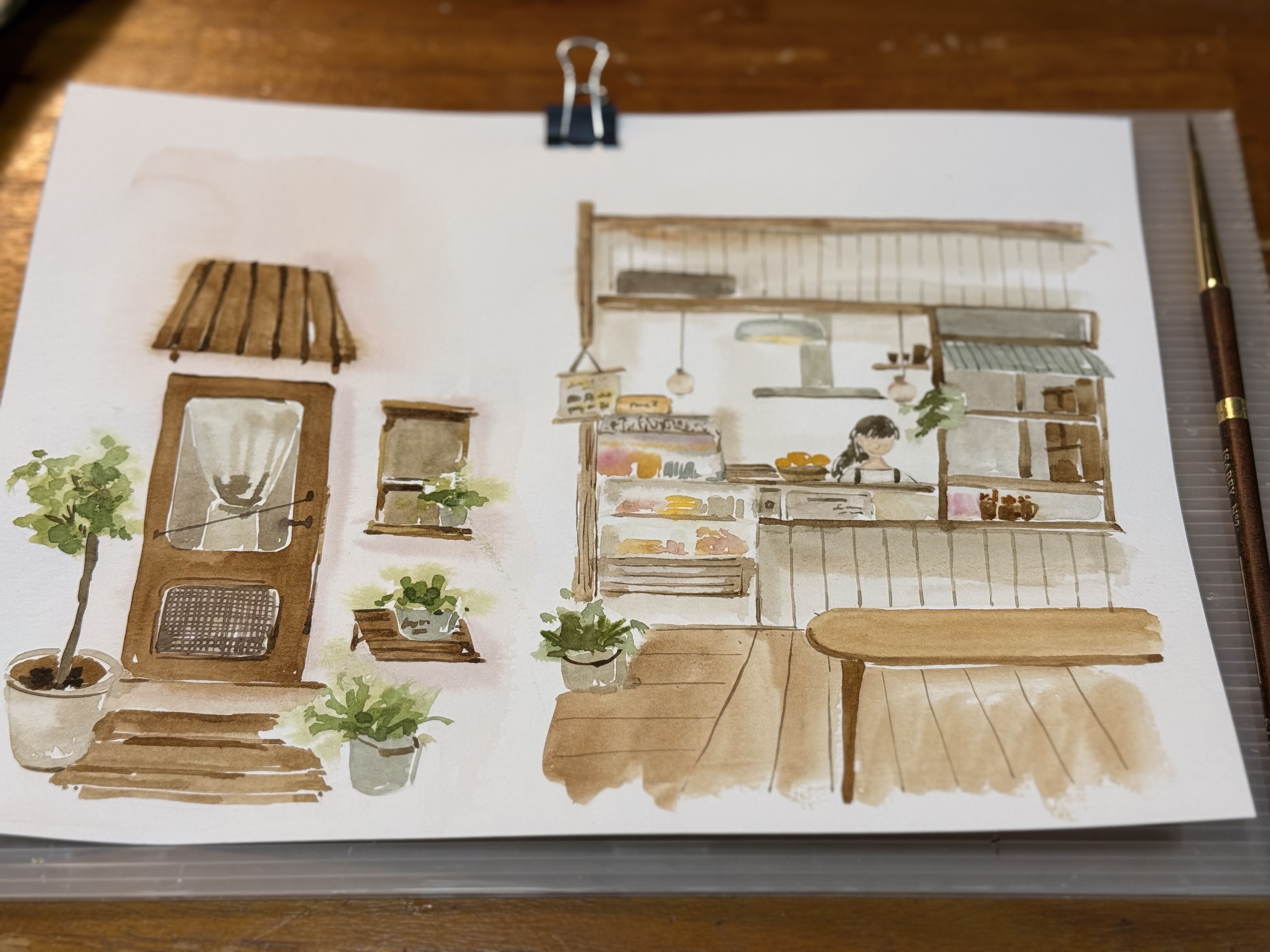 輕水彩：台南《之間，家料理》