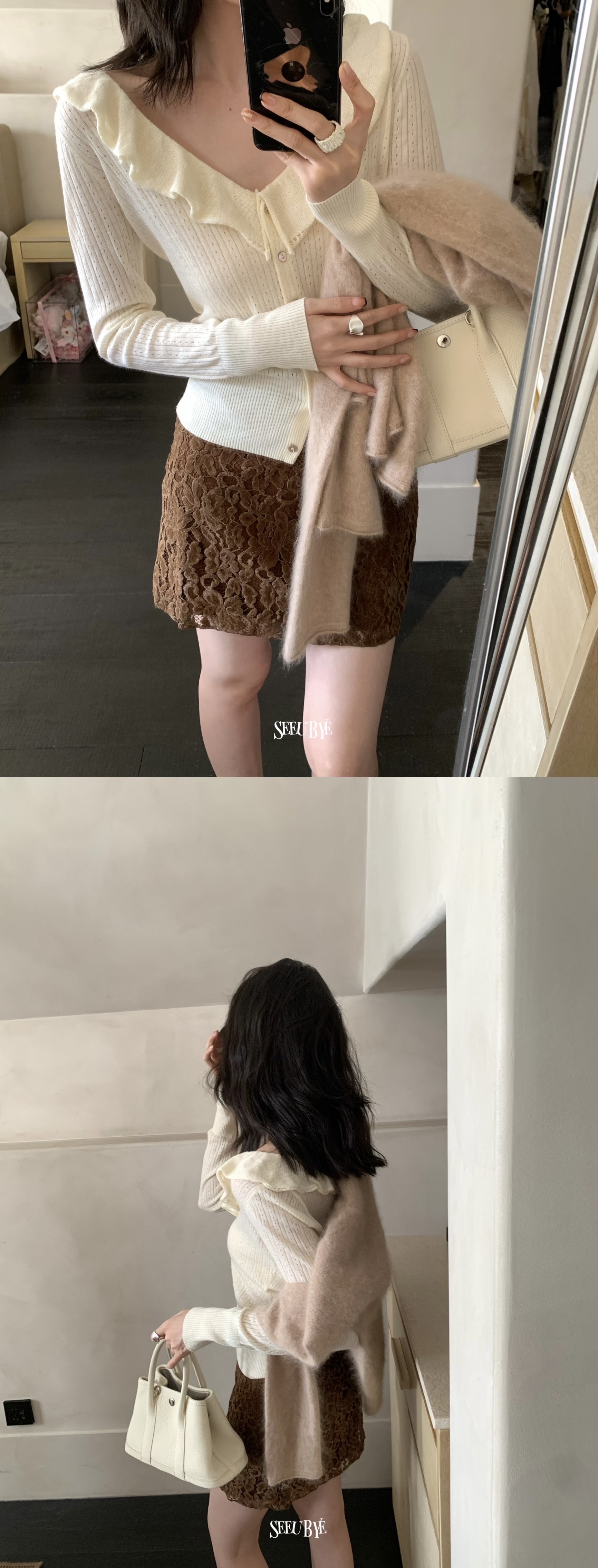 法式荷葉領針織3