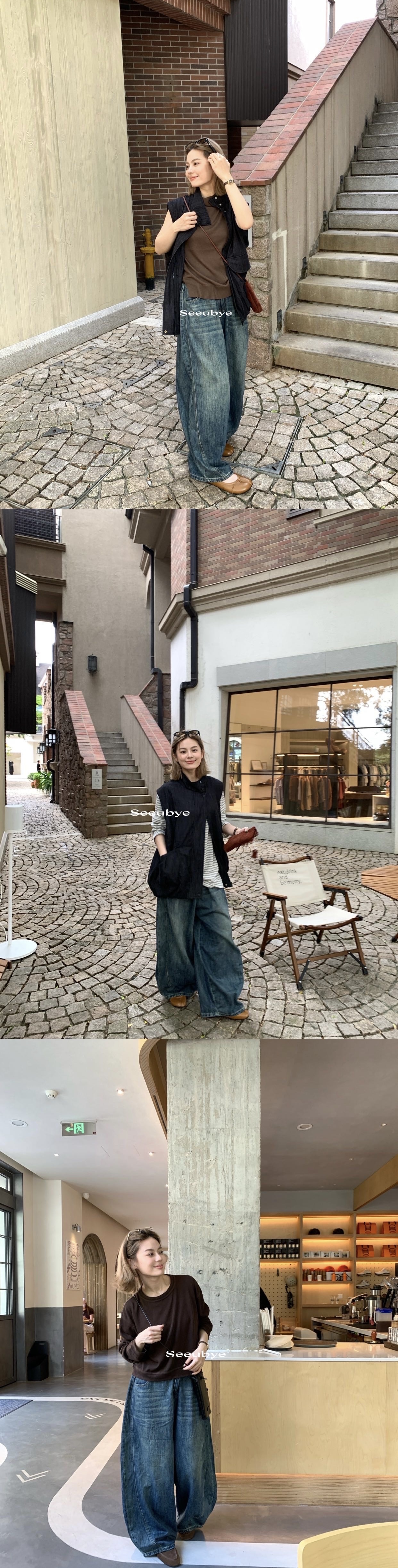 Denim古著感彎刀牛仔褲2